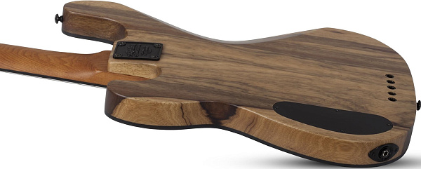 Бас-гитара SCHECTER [MODEL-T 5 EXOTIC BLACK LIMBA BL] бас-гитара 5-струнная, корпус: черная лимба, гриф: обожжёный клен, накладка: черное дерево, 21 лад, цвет: Black Limba (BL)