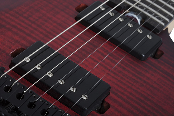 Электрогитара SCHECTER [SUNSET-6 EXTREME SCB] электрогитара 6-струнная, корпус: ньятон, топ: огненный клен, гриф: клен, накладка: черное дерево, 24 лада, цвет: Scarlet Burst (SCB)