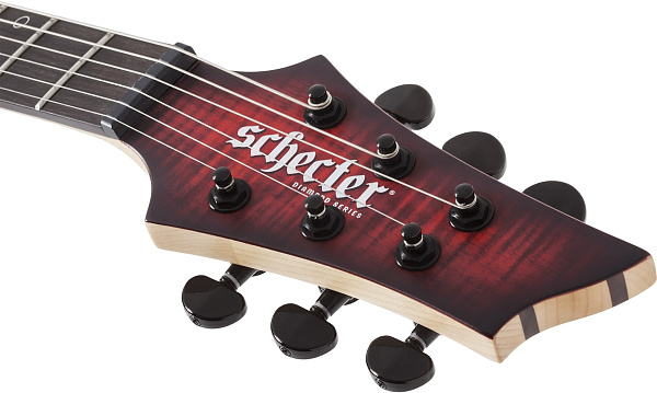 Электрогитара SCHECTER [SUNSET-6 EXTREME SCB] электрогитара 6-струнная, корпус: ньятон, топ: огненный клен, гриф: клен, накладка: черное дерево, 24 лада, цвет: Scarlet Burst (SCB)