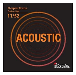 BlackSmith Phosphor Bronze Custom Light 11-52 - Струны для акустической гитары,фосфор бронза 