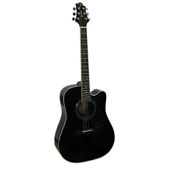 Greg Bennett D1CE/BK Электроакустическая гитара, цвет черный.