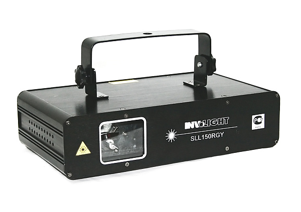 Involight SLL150RGY - лазерный эффект, 150 мВт красный, 50 мВт зелёный, DMX-512