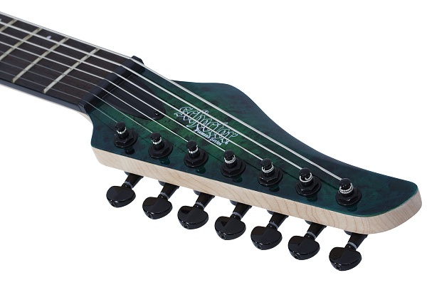 Электрогитара SCHECTER [C-7 PRO AQB] электрогитара 7-струнная, корпус: красное дерево, топ: кап, гриф: клен 3 куска, накладка: венге, 24 лада, цвет: Aqua Burst (AQB)