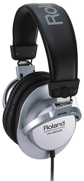 Мониторные закрытые наушники ROLAND [RH-200S] 20-20000 Гц, 65 Ом, чувствительность 100 Дб/мВт, серебристые