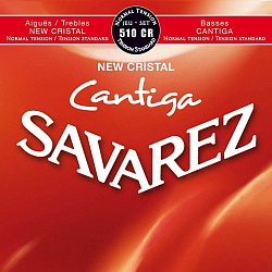 Savarez 510CR New Cristal Cantiga Red standard Струны для классической гитары нормального натяжения.