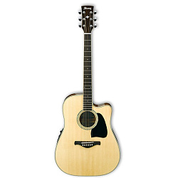 IBANEZ AW300ECE-NT Электроакустическая гитара дредноут, серия ARTWOOD, цвет натуральный.