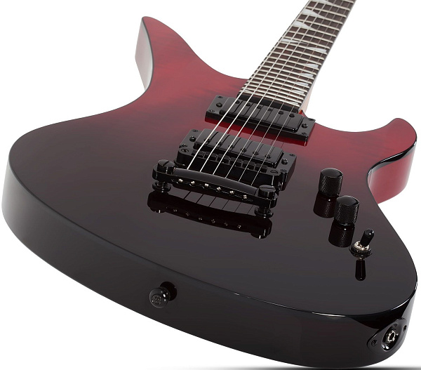 Электрогитара SCHECTER [AVENGER STANDARD BB] электрогитара 6-струнная, корпус: красное дерево, топ из капа, гриф: печеный клен, накладка: палисандр, 24 лада, цвет BloodBurst (BB)