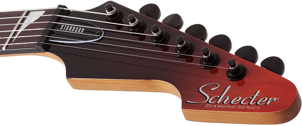Электрогитара SCHECTER [AVENGER STANDARD BB] электрогитара 6-струнная, корпус: красное дерево, топ из капа, гриф: печеный клен, накладка: палисандр, 24 лада, цвет BloodBurst (BB)