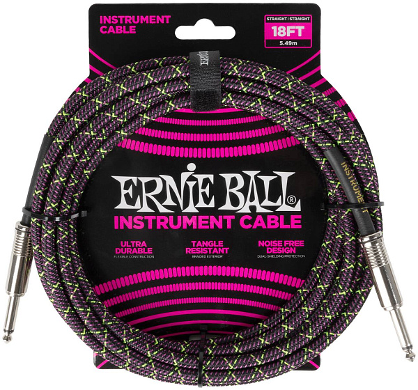 ERNIE BALL 6431, 5.49м - Инструментальный кабель