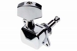 AL-015L Левый одиночный колок вертикальной установки для акустической гитары, хромированный