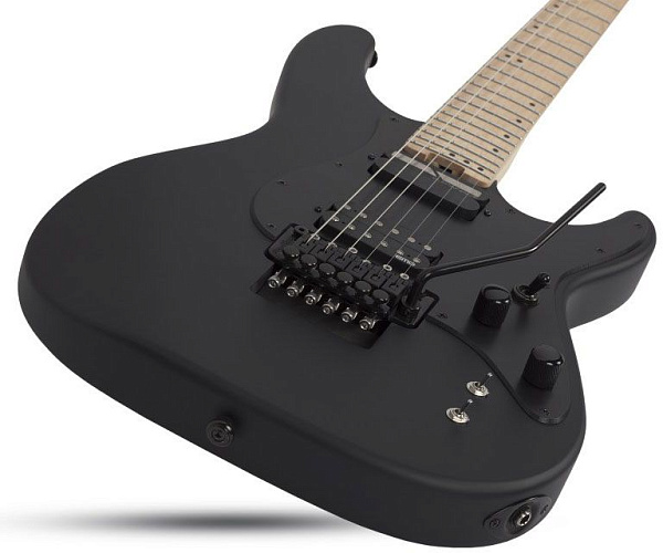 Электрогитара SCHECTER [SUN VALLEY SUPER SHREDDER FR S SBK] электрогитара 6-струнная, корпус: красное дерево, гриф: клен, накладка: клен, 24 лада, Sustaniac, FloydRose цвет: Satin Black (SBK)
