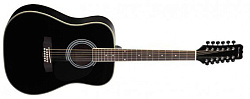 MARTINEZ FAW-802-12/B Акустическая 12-струнная гитара. Цвет черный.