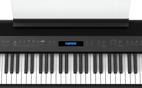 Портативное цифровое пианино ROLAND [FP-60X-BK] (88 клавиш PHA-4 Standard), полифония 256, SuperNATURAL Piano, 358 тембров, Bluetooth 3.0, Headphones 3D Ambience, USB, вес 19,3 кг., черное.