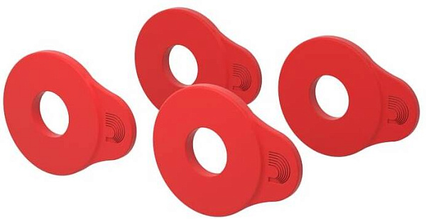 D'ADDARIO PW-FLSB-04RD FLEX LOCK STRAP BLOCKS