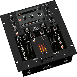 Behringer NOX202 - микшер для DJ, 2 канала, кроссфейдер “Contact-Free” VCA, beat-syncable FX, USB
