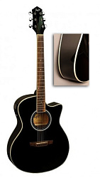 FLIGHT AD-200 CEQ/BK Электроакустическая гитара шестиструнная 