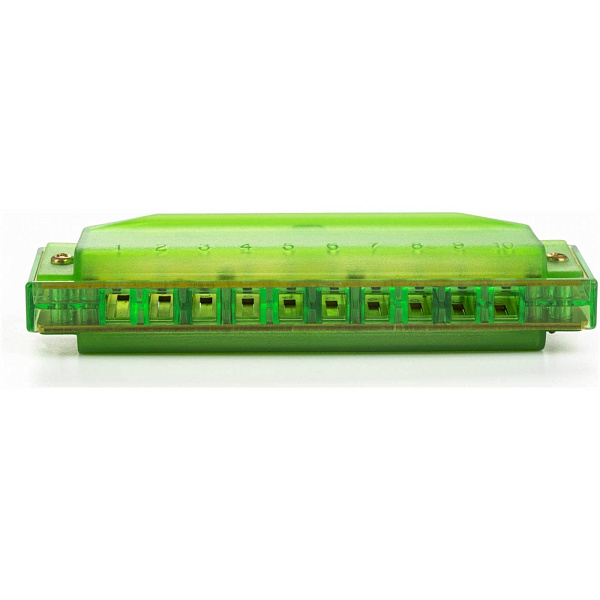 HOHNER Translucent Green (M1110G) - губная гармоника детская, тональность C, цвет прозрачный зеленый