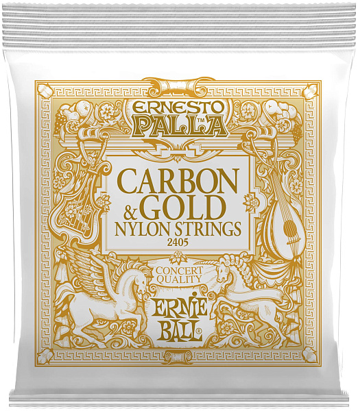 ERNIE BALL 2405 Ernesto Palla Carbon&Gold Normal 24-42 - Струны для классической гитары
