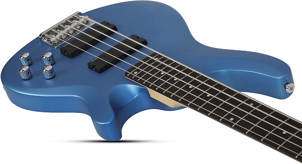 Бас-гитара SCHECTER [C-5 DELUXE SMLB]  5-струнная, корпус: липа, гриф: клен, накладка: палисандр, 24 лада, цвет: Satin Metallic Light Blue (SMLB)
