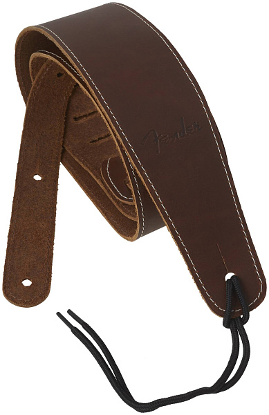 FENDER BROKEN-IN LEATHER STRAP BROWN 2.5' Ремень для гитары кожаный,...