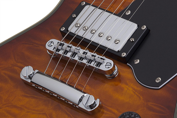 Электрогитара SCHECTER [E-1 CUSTOM  VSB] электрогитара 6-струнная, корпус: красное дерево, топ: клен, гриф: красное дерево, накладка: черное дерево, 22 лада, цвет: Vintage Sunburst (VSB)