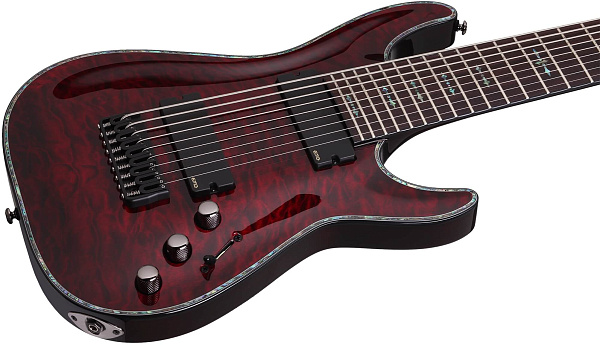 Электрогитара SCHECTER [HELLRAISER C-9 BCH] электрогитара 9-струнная, корпус: красное дерево, топ: волнистый клен, гриф: красное дерево, накладка: палиснадр, 24 лада, цвет: Black Cherry (BCH)