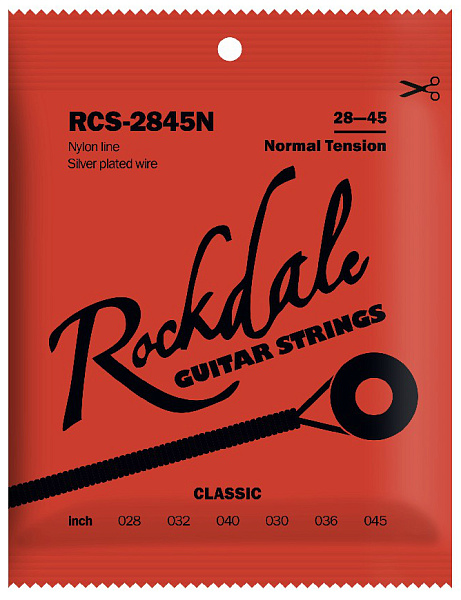 ROCKDALE RCS-2845N - струны для классической гитары, нормальное натяжение