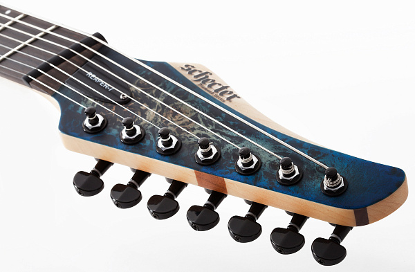 Электрогитара SCHECTER [REAPER-7 MULTI-SCALE SKYB] электрогитара 7-струнная, мультимензур, корпус: болотный ясень, топ: кап, гриф: клен, накладка: черное дерево, 24 лада, цвет: Sky Burst (SKYB)