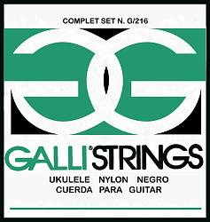 GALLI STRINGS G216B - Струны для укулеле(черный нейлон)
