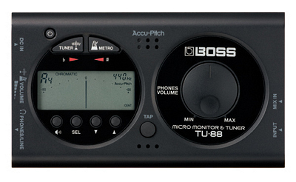 BOSS TU-88-BK гитарный тюнер