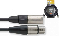 SOUNDKING BB827 3m шнур XLR-XLR 3 м, металлические разъемы с пластиковой крышкой