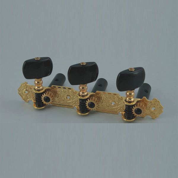 Alice AOS-020B3P - Комплект колковой механики на планке, позолоченный