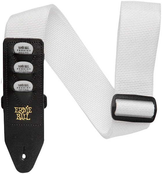 ERNIE BALL 4259 PickHolder White - Ремень для гитары
