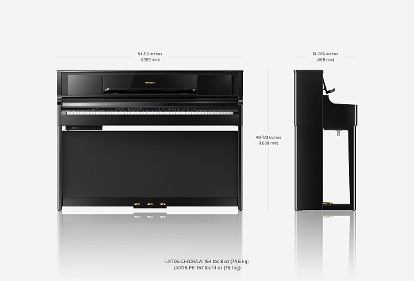ROLAND LX705-DR - ЦИФРОВОЕ ФОРТЕПИАНО + СТЕНД