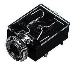 Разъем JACK (JC-115) 3.5mm STEREO панельный черная