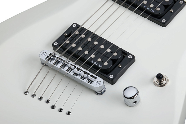 Электрогитара SCHECTER [C-7 DELUXE SWHT] электрогитара 7-струнная, корпус: липа, гриф: клен, накладка: палисандр, 24 лада, цвет: Satin White (SWHT)