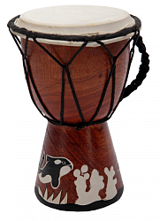 VESTON FDJP-15 Джембе, веревочная настройка, размер: 7см х 15см; состав: дерево, натуральная кожа.