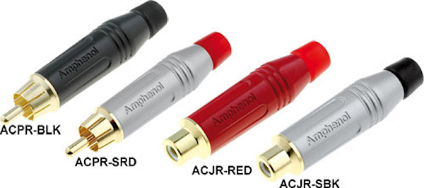 AMPHENOL ACJR-RED - разъем RCA кабельный мама