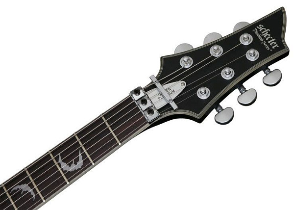 Электрогитара SCHECTER [DAMIEN PLATINUM-6 FR S SBK] электрогитара 6-струнная, корпус: красное дерево, гриф: клен, накладка: палисандр, 24 лада, FloydRose, цвет: Satin Black (SBK)