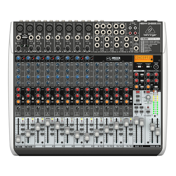 Behringer QX2222USB - Микшерный пульт, 16 каналов, USB интерфейс