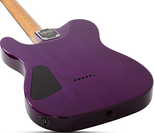 Электрогитара SCHECTER [PT STANDARD PBB] электрогитара 6-струнная, корпус: красное дерево, топ из капа, гриф: печеный клен, накладка: палисандр, 22 лада, цвет Purple Burst Burl (PBB)