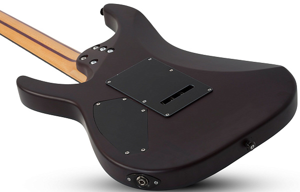 Электрогитара SCHECTER [C-1 EXOTIC TREM  EBONY] электрогитара 6-струнная, корпус: красное дерево, топ: черное дерево, гриф: запеченый клен, накладка: черное дерево, 24 лада, цвет: Ebony
