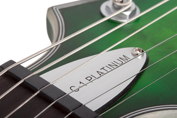 Электрогитара SCHECTER [C-1 PLATINUM SGRB] электрогитара 6-струнная, корпус: красное дерево, гриф: клен, накладка: палисандр, 24 лада, цвет: Satin Green Burst (SGRB)