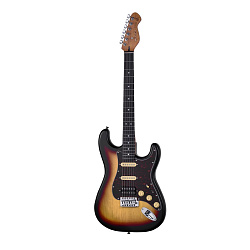 Mooer MSC10 Pro Sunburst - Электрогитара Stratocaster с чехлом, цвет санберст