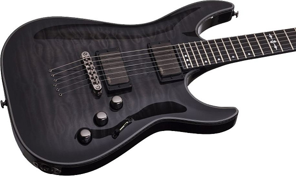 Электрогитара SCHECTER [HELLRAISER HYBRID C-1 TBB] электрогитара 6-струнная, корпус: красное дерево, топ: волнистый клен, гриф: клен, накладка: черное дерево, 24 лада, цвет: Trans Black Burst (TBB)