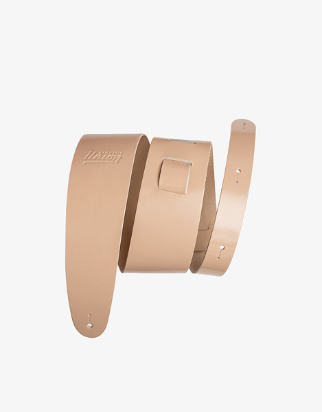  Acoustic Union Leather Classic 75, Beige - Ремень для гитары кожаный