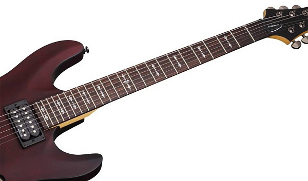 Электрогитара SCHECTER [OMEN-6 WSN] электрогитара 6-струнная, корпус: липа, гриф: клен, накладка: палисандр, 24 лада, цвет: Walnut Satin (WSN)