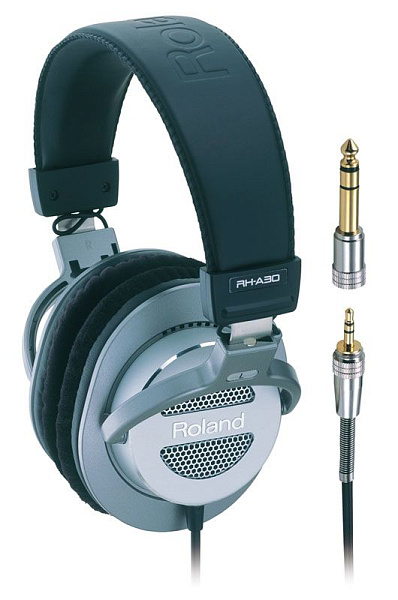 Открытые мониторные наушники ROLAND [RH-A30] для сцены, 10-25000 Гц, 40 Ом, чувствительность 95,4 Дб/Мвт