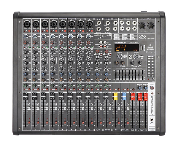 SVS Audiotechnik mixers AM-12 COMP - Микшерный пульт аналоговый, 12-канальный