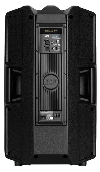 Активная акустическая система RCF [ART 735-A MK5] мощность 1400 Вт peak,  700 Вт RMS, усилители: 500+ 200 Вт, 45 Гц - 20 кГц, 132 дБ, динамики: 15" (3.0” v.c.) + 1,4"(3.0” v.c.), рупор 90° х 60°, вход: XLR, выход XLR, FIR фильтры, защита от перегрузки, п